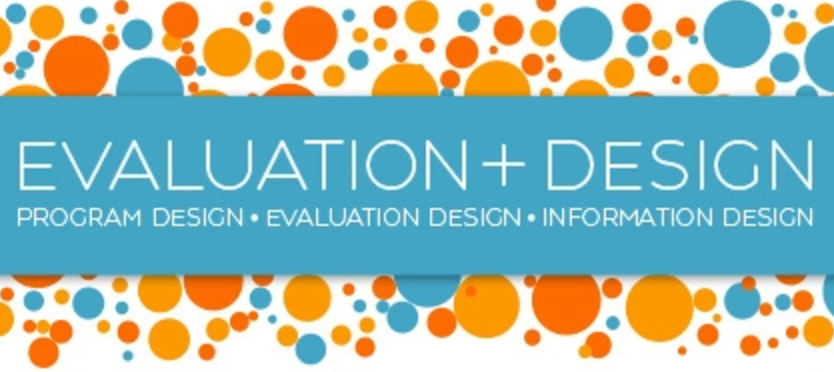Wording Evaluation + Design from poster for conference - with colour bubbles in background