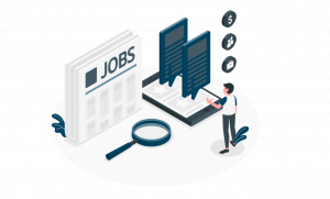 Job search tools, newspaper, internet