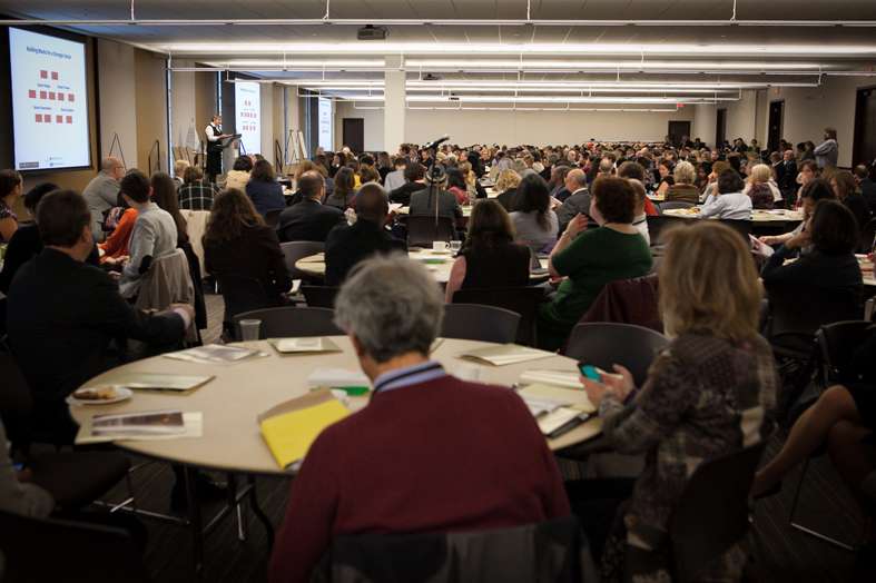 Image of Cathy Taylor speaking in ONN Conference 2015 Plenary